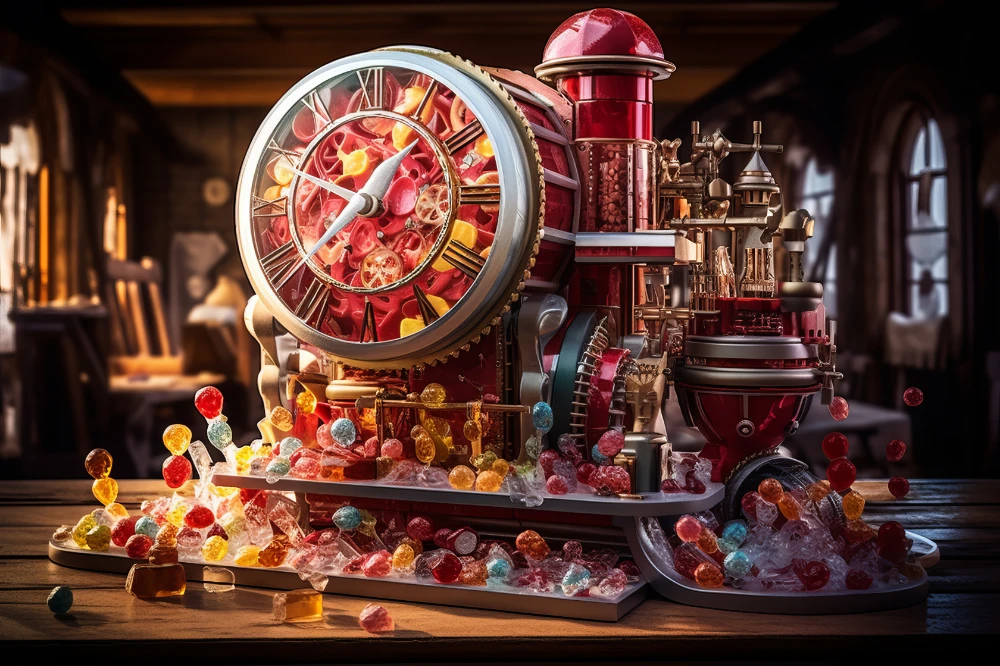 Delicious machine with candy